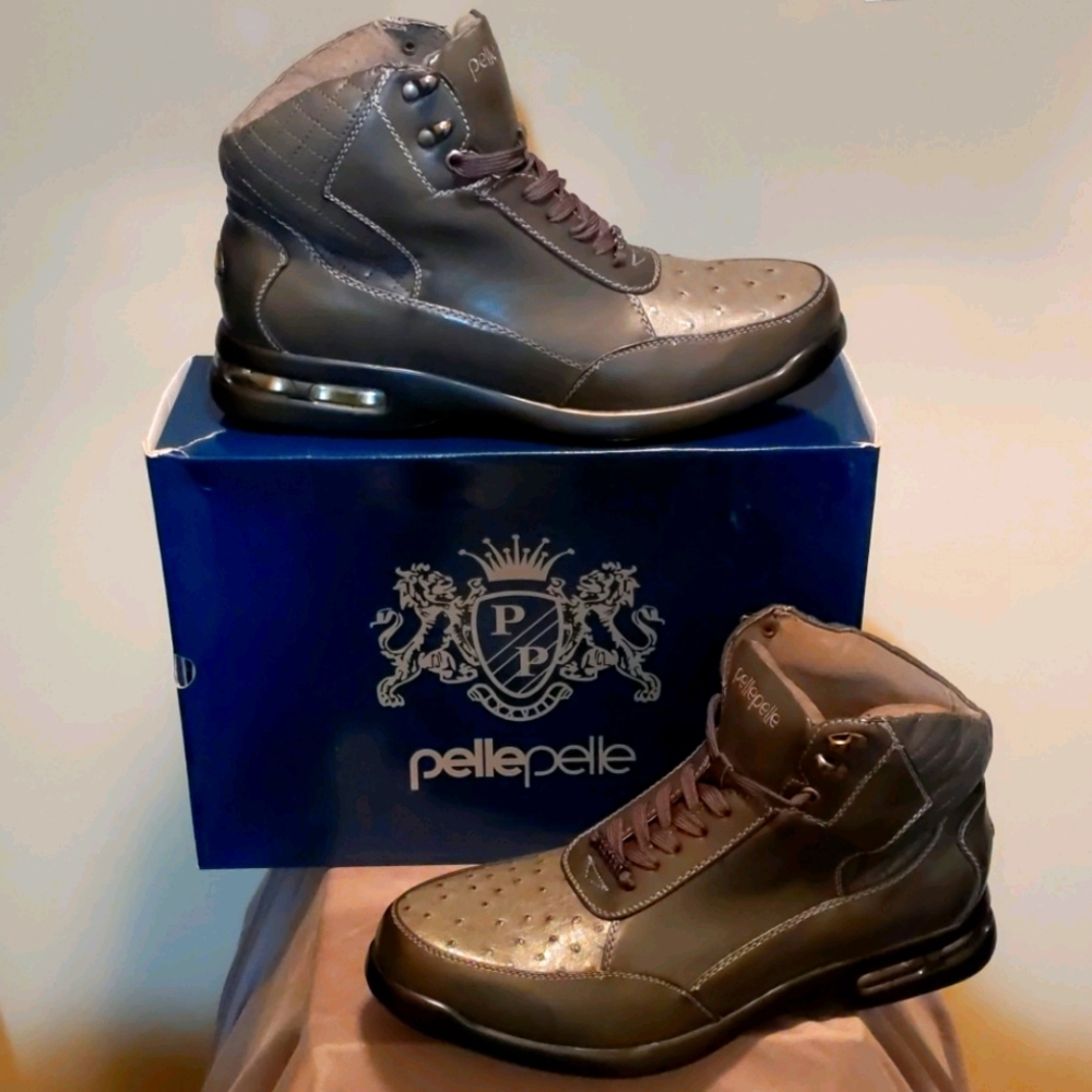 Pelle Pelle Leather Ostrich/Suede Interior Boots